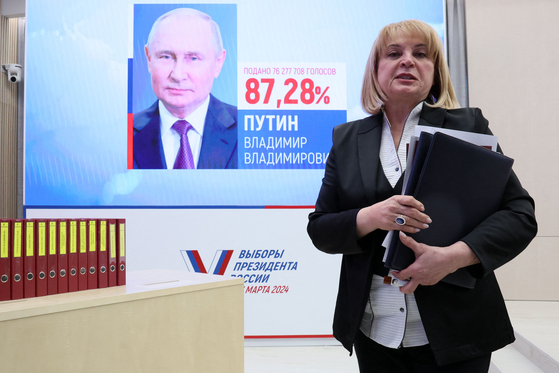 러 선관위, 푸틴 5선 공식승인…득표율 87.28%