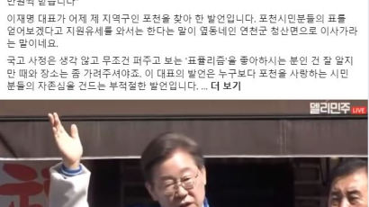 이재명, 포천 유세 중 "이사 가세요"…김용태 "시민 자존심 건드려"