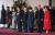 지난해 11월 영국을 국빈 방문한 윤석열 대통령과 부인 김건희 여사가 런던 호스가즈 광장에서 열린 공식환영식에서 찰스 3세 영국 국왕 부부와 함께 국민의례를 하고 있다. 연합뉴스