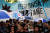 2021년 10월 아르헨티나의 수도 부에노스 아이레스에서 후안 도밍고 페론 전 대통령의 석방을 요구하는 대대적 시위(1945년 10월 17일)를 기념하는 '충성의 날'(Loyalty Day)을 맞아 친정부 시위대가 행진하는 모습. 로이터. 연합뉴스.