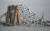 26일(현지시간) 미국 메릴랜드주 볼티모어에서 무너진 ‘프란시스 스콧 키 브리지’의 철골이 물속에 잠겨 있다. AFP=연합뉴스
