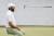 스코티 셰플러가 플레이어스 챔피언십 최종라운드 18번홀 그린에서 버디퍼트가 아깝게 빗나간 후 퍼터를 던지고 있다. AFP=연합뉴스