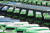 서울 시내버스 노조가 파업에 돌입한 28일 서울의 한 공영차고지에 버스가 주차돼 있다. 뉴스1