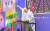 2024서울국제불교박람회에서 공연을 펼친 뉴진스님(개그맨 윤성호). 사진 서울국제불교박람회