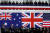 앤서니 앨버니지 호주 총리, 조 바이든 미국 대통령, 리시 수낵 영국 총리(왼쪽부터)가 지난해 3월 13일 미국에서 오커스 정상회의를 연 뒤 기자 회견을 갖는 모습. 로이터=연합뉴스