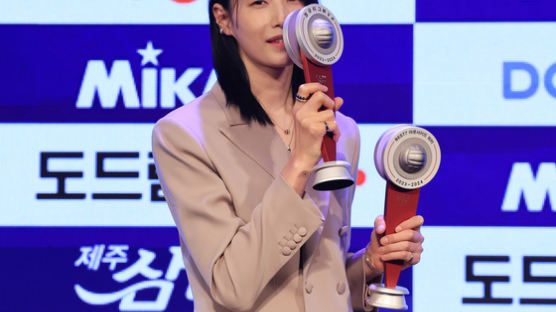 김연경, 통산 6번째 MVP…“한 번 더 우승 도전”