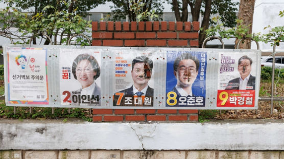 총선 앞두고 곳곳 선거벽보 훼손…대구선 야권후보만 골랐다