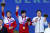 지난해 아시안게임에서 특유의 유쾌한 성격으로 북한 선수들을 웃게 한 김수현(오른쪽). 장진영 기자