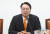 4·10 총선 비례대표로 당선된 천하람 총괄선대위원장이 11일 오후 서울 여의도 국회에서 열린 개혁신당 중앙선거대책위원회 해단식에서 발언을 하고 있다. 뉴스1