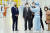2022년 바이든 대통령(왼쪽부터)이 방한해 윤석열 대통령과 이재용 삼성전자 회장과 함께 삼성전자 평택 공장을 둘러보는 모습. 연합뉴스