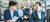 김병수 김포시장(왼쪽)과 오세훈 서울시장이 지난해 8월 진행된 서울동행버스 합동점검시승식에 참가해 버스에서 의견을 나누고 있다. [사진 김포시]
