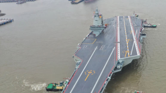 중국 3호항모 '푸젠함' 시험항해…내년 말 대만해역 취역할 듯