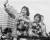 1984년 LA 올림픽에서 은메달을 딴 박찬숙·김화순·성정아가 카 퍼레이드를 하고 있다. [중앙포토]