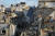 7일(현지시간) 가자 남부 라파의 한 주택이 이스라엘군의 공습에 파괴됐다. 로이터=연합뉴스