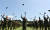 8일 오전 충남 논산 육군훈련소에서 열린 퇴소식에서 장병들이 베레모를 던지며 환호하고 있다. 프리랜서 김성태