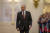 7일(현지시간) 러시아 크렘린궁에서 취임식에 참석하고 있는 블라디미르 푸틴 대통령. 신화=연합뉴스