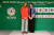 9일 열린 2024 여자부 외국인선수 드래프트에서 페퍼저축은행에 뽑힌 바르바라 자비치(왼쪽)와 장소연 감독. 사진 한국배구연맹