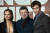 지난 4월 25일 영국 런던에서 열린 '혹성탈출: 새로운 시대' 주연 배우 프레이아 앨런(왼쪽)과 오웬 티그(오른쪽)가 2011~2017년 '혹성탈출' 3부작의 퍼포먼스 캡처 연기를 이끈 주연배우 앤디 서키스(가운데)와 함께 참석했다. AFP=연합뉴스