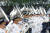 20일 대만 타이베이 총통부 앞에서 열린 신임 총통 취임식에 연주중인 군악대. 로이터=연합뉴스