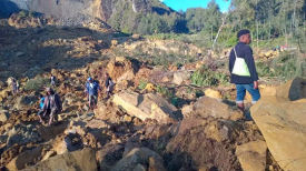 남태평양 파푸아뉴기니 대형 산사태…"사망자 100명 이상 추정"
