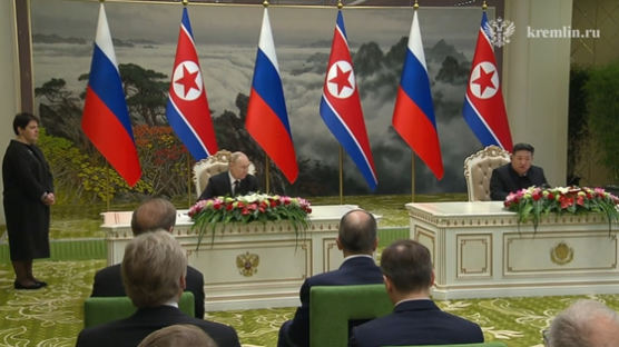 김정은 "북·러 가장 강력한 조약"…푸틴과 이례적 생중계 발표 