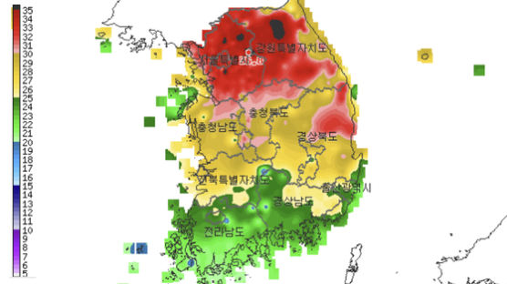 36도 더위와 장마가 동시에…폭염경보·호우경보 발표된 한반도 