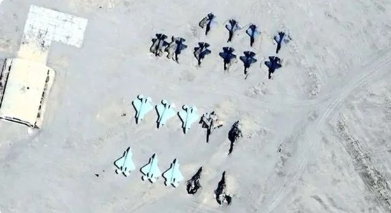 “中, 신장 사막에 주일미군기지 모형 만들어 타격훈련”