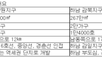 4차 보금자리 서울 양원·하남 감북 선정