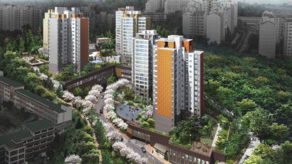 녹지 넉넉한 서울 도심 재개발 아파트 눈길