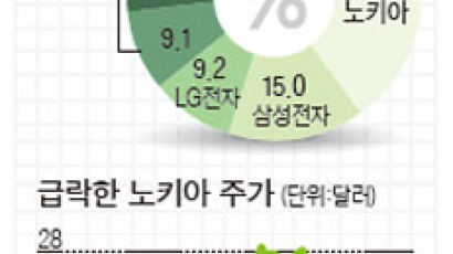 시장 점유율 적신호에 주가 11% 후퇴