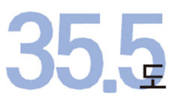 [Numbers] 35.5도