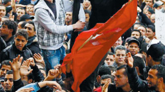 피플 파워, 23년 집권 튀니지 독재자 퇴진