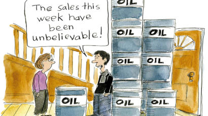 [해외 만평] “석유 왕창 세일합니다”
