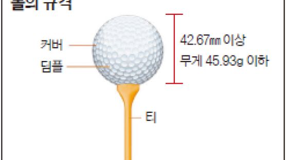 골프공 시속은 미사일급 … 크기 살짝 줄인 ‘반칙 볼’은 비거리 더 나가