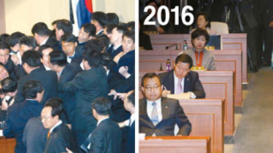 탄핵 찬성 늘어가는 비박 … 2004년 민주당의 모습 데자뷔