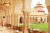 힌두와 이슬람 건축 양식이 절묘하게 결합돼 있는 람바그 팰리스.  [사진 타지 람바그 팰리스 호텔]