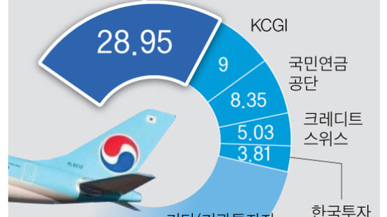 ‘한국판 엘리엇’ KCGI, 조양호 회장 경영권에 도전