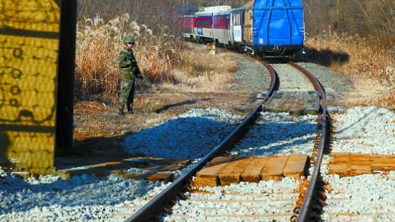 [사진] 북녘으로 달려가는 남북 공동조사 열차