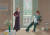 ‘클라크 부부와 퍼시’(1970~71), 캔버스에 아크릴릭, 213.4 x 304.8 cm. © David Hockney, Collection Tate, U.K. © Tate, London 2019 [서울시립미술관]