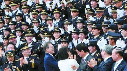 [사진] 경찰학교 졸업식 간 문 대통령