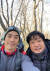 지난 2월 13일 오후 한라산 1300m 지점에서 만난 배우 곽도원(오른쪽). 그는 35kg에 달하는 배낭을 멘 기자를 보고 "뭐하는 분이세요"라고 물어봤다. 김홍준 기자