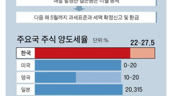 주식 거래세+양도세…“중산층 사다리 걷어차는 이중과세”