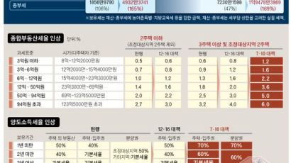 3주택 보유세 연 1억 5000만원 껑충…강력한 매도 압박