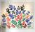 앙리 마티스의 ‘다발’(1953) 종이 컷아웃을 세라믹 설치로 구현한 작품. 미국 LA카운티뮤지엄(LACMA)에 있다. [사진 문소영]