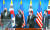 정의용 외교부 장관과 토니 블링컨 미국 국무장관(왼쪽 셋째와 둘째)이 지난 3월 18일 외교부 청사에서 열린 한·미 외교·국방장관 회의에서 얘기를 나누고 있다. [중앙포토]