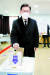 제20대 대통령선거 사전투표 첫날인 4일 오전 이재명 더불어민주당 대선후보가 서울시 중구 소공동주민센터에 마련된 투표소에서 투표하고 있다. [뉴시스]