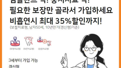 미래에셋생명 '온라인 비흡연딱딱치아보험' 인기