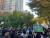 20일 오후 서울 양재동 SPC그룹 본사 앞에서 SPL 제빵공장 사망사고 희생자 추모행사가 열렸다. 오유진 기자