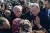 레제프 타이이프 에르도안 튀르키예 대통령이 지난 11일 튀르키예 남동부 디야바키르에서 강진 피해를 입은 주민들을 위로하고 있다. [AFP=연합뉴스]