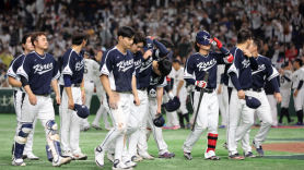 [사진] 한국 야구 일본에 4-13 참패